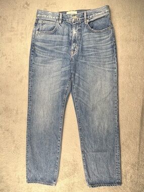 SLVRLAKE Sophie Jeans Women’s Size 32 Mid Rise Straight Leg Thunder Road Blue